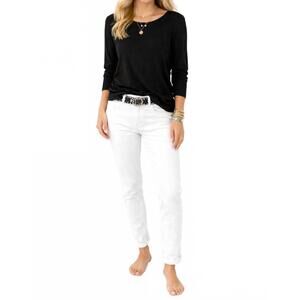 NEW SHANNALEE a2z perfection crew shirt in black